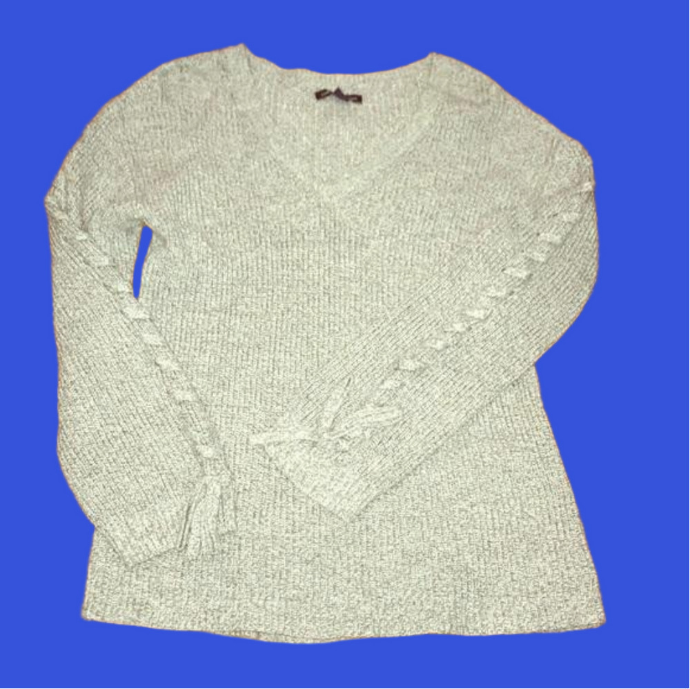 Comfy American Eagle XS v neck gray sweater